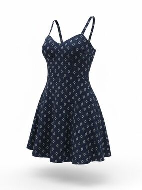 Old Navy Fit & Flare Cami Mini Dress Blue Women’s Petites XS -NWT